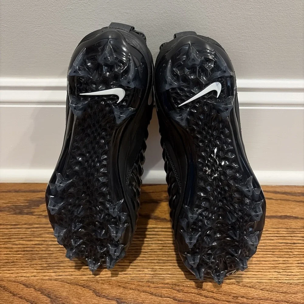 Nike Force Savage Pro 2 Black White Football Cleats Men's Size 8.5 AH4000-002